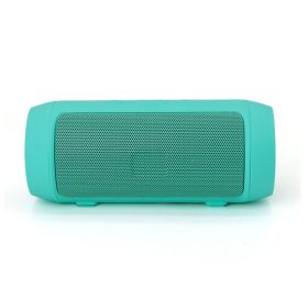 Outdoor Card-inserting Subwoofer Wireless Bluetooth Speaker (Color: green)